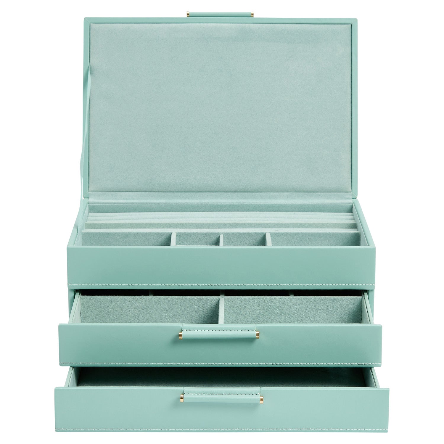 Wolf Sophia Jewellery Box Jade