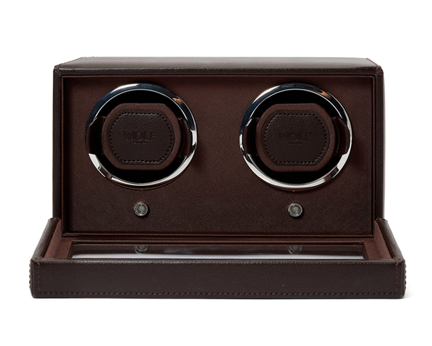 Wolf Double Cub Winder with Cover Brown