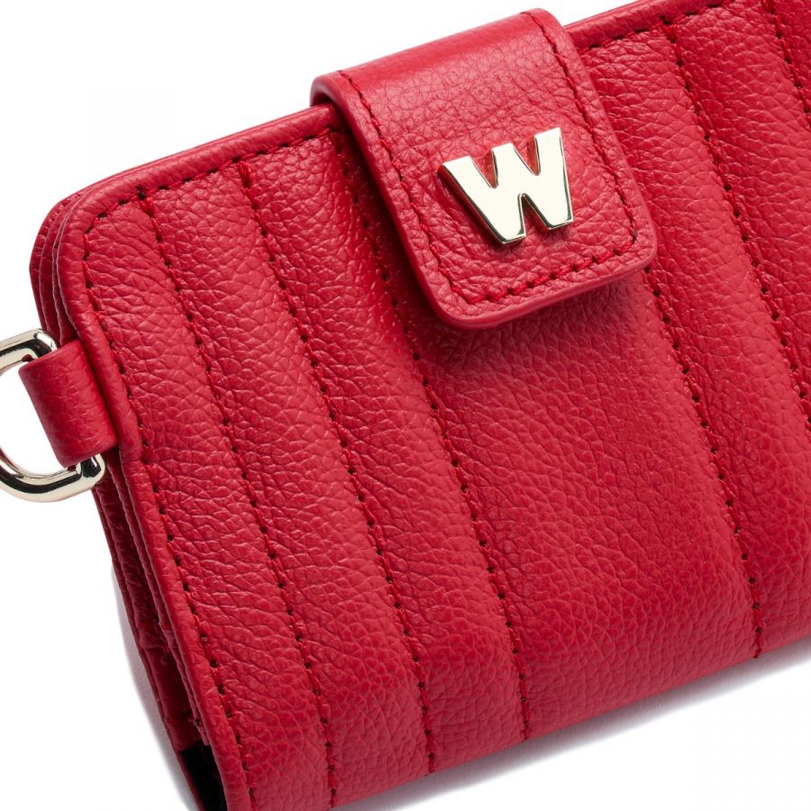 Wolf Mimi Credit Card Holder with Wristlet Red