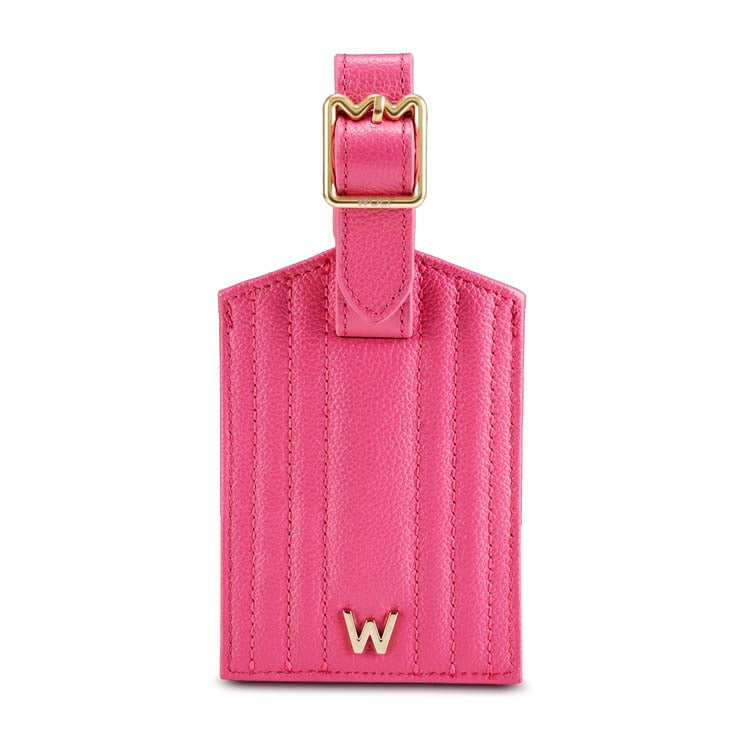 Wolf Mimi Luggage Tag Pink