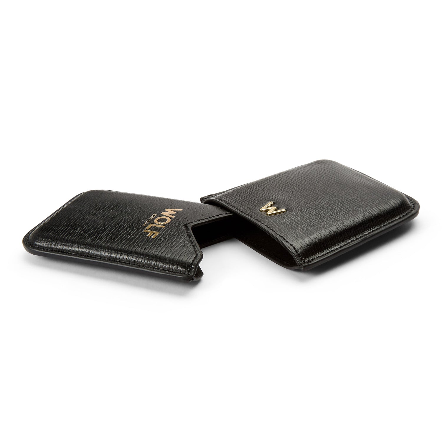 Wolf Logo Molded Card Holder Black