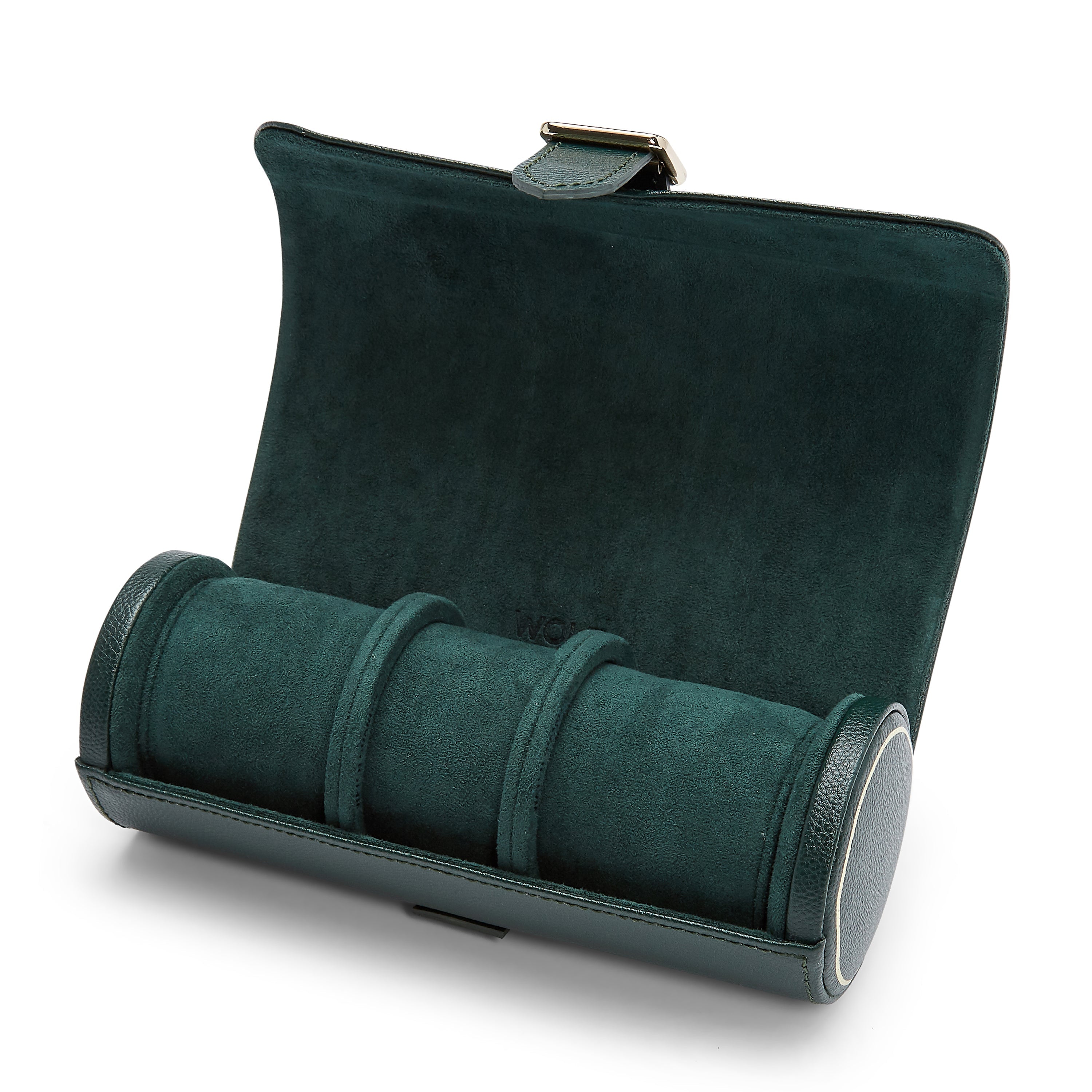 Wolf British Racing Green Triple Watch Roll