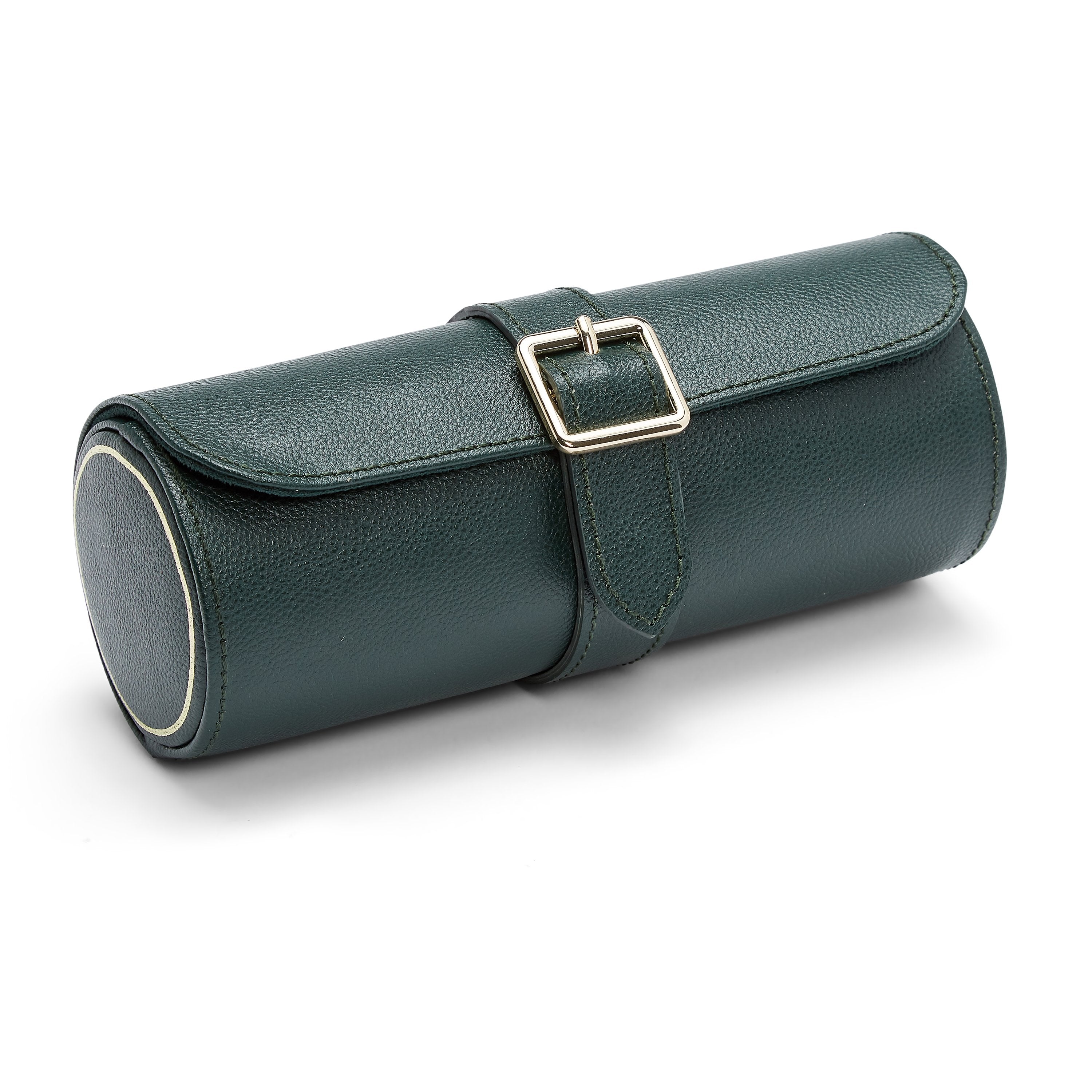 Wolf British Racing Green Triple Watch Roll