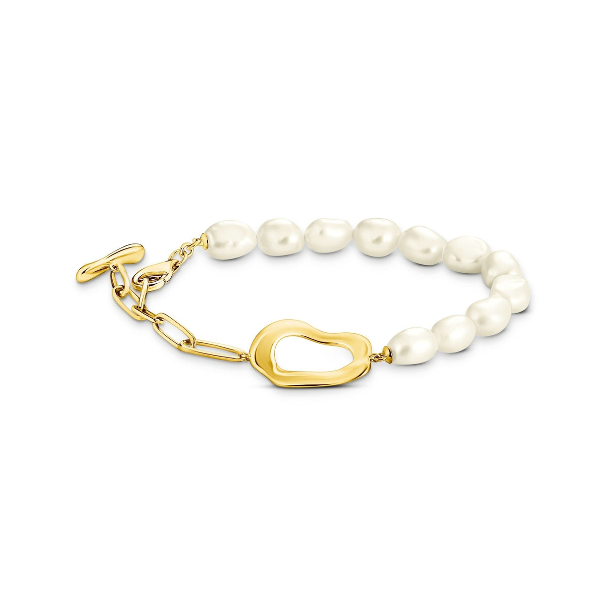 THOMAS SABO Bold Pearl Bracelet in Gold