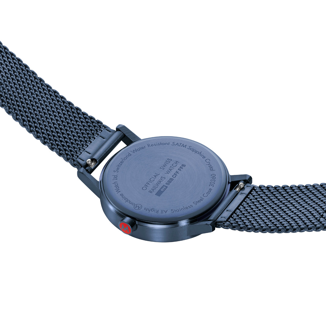 Mondaine Classic Mesh Blue 40mm - A660.30360.1BSBM