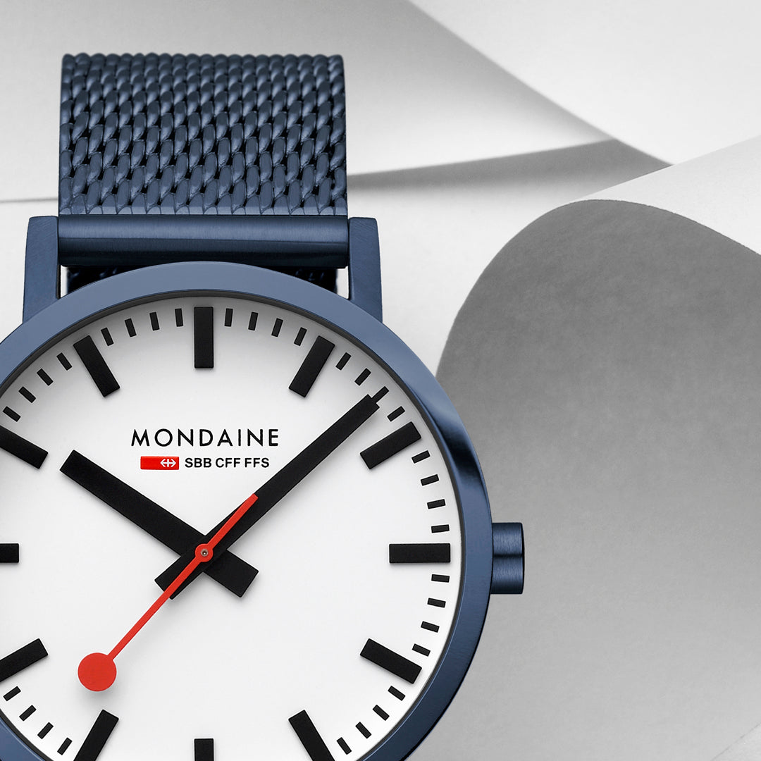 Mondaine Classic Mesh Blue 40mm - A660.30360.1BSBM
