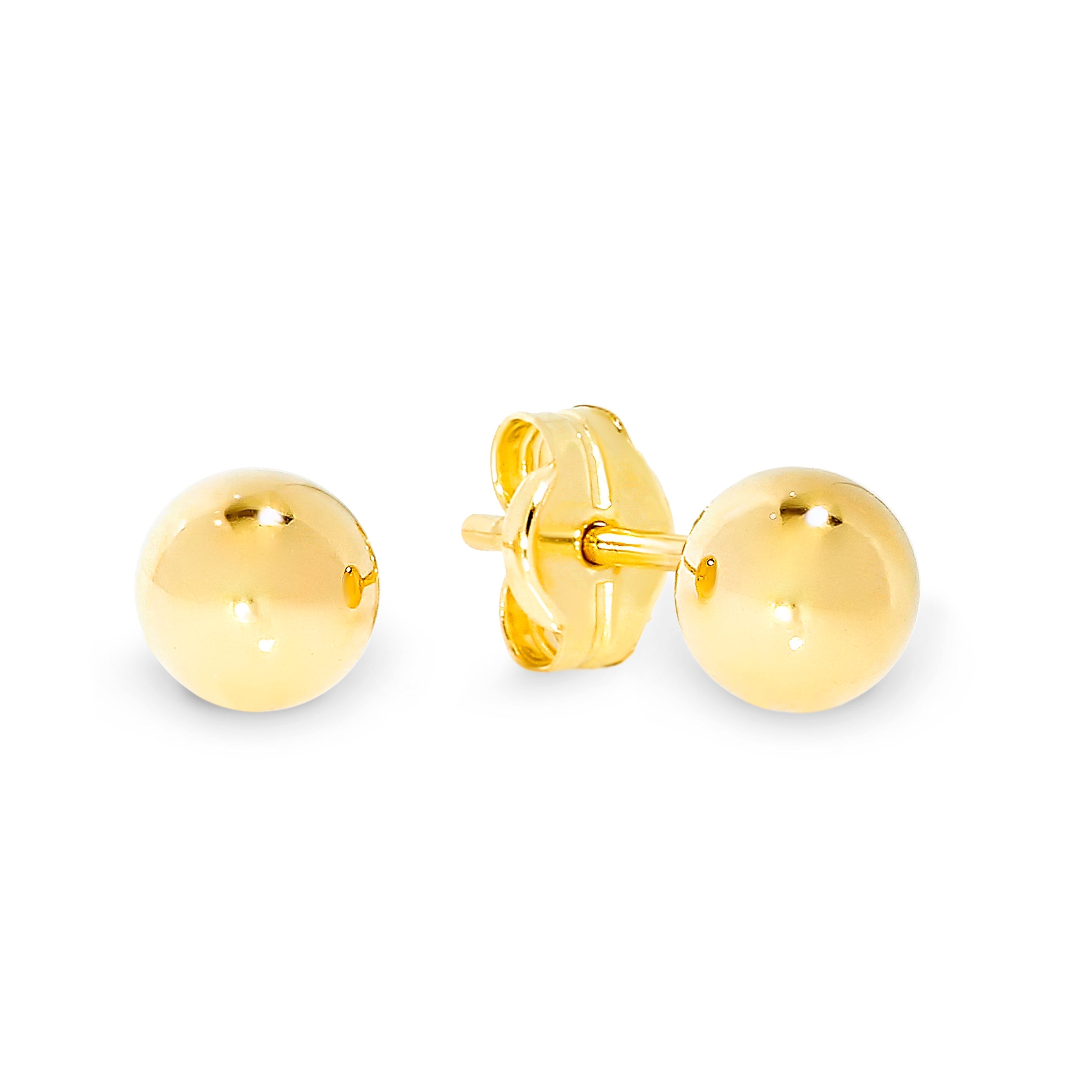 9ct gold 4mm ball studs