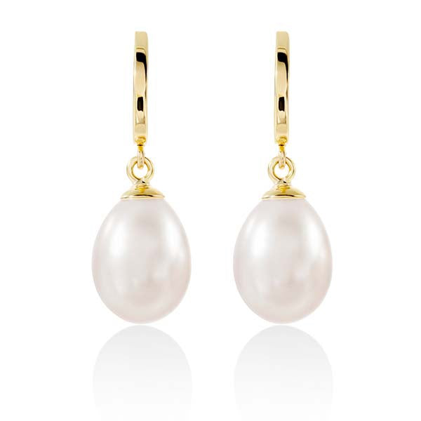 9ct gold pearl earrings