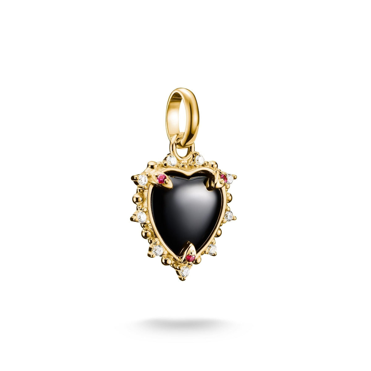 THOMAS SABO Connect Charm black vintage heart Gold