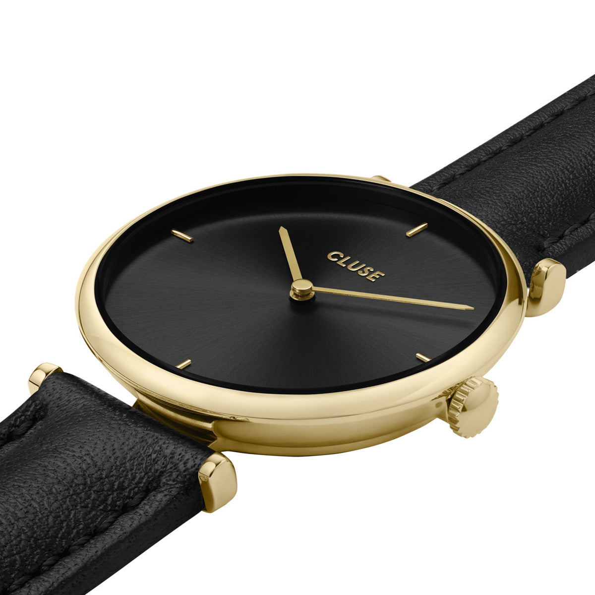CLUSE Triomphe Gold Black / Black Leather