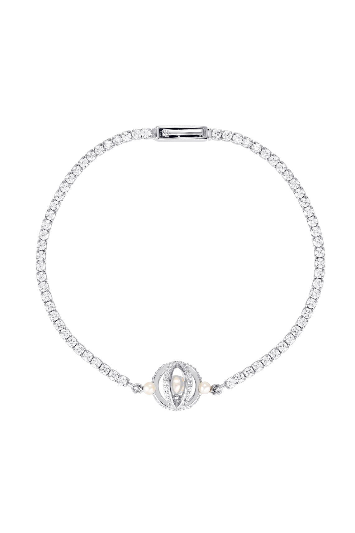 Georgini Majesty Freshwater Pearl Bracelet Silver