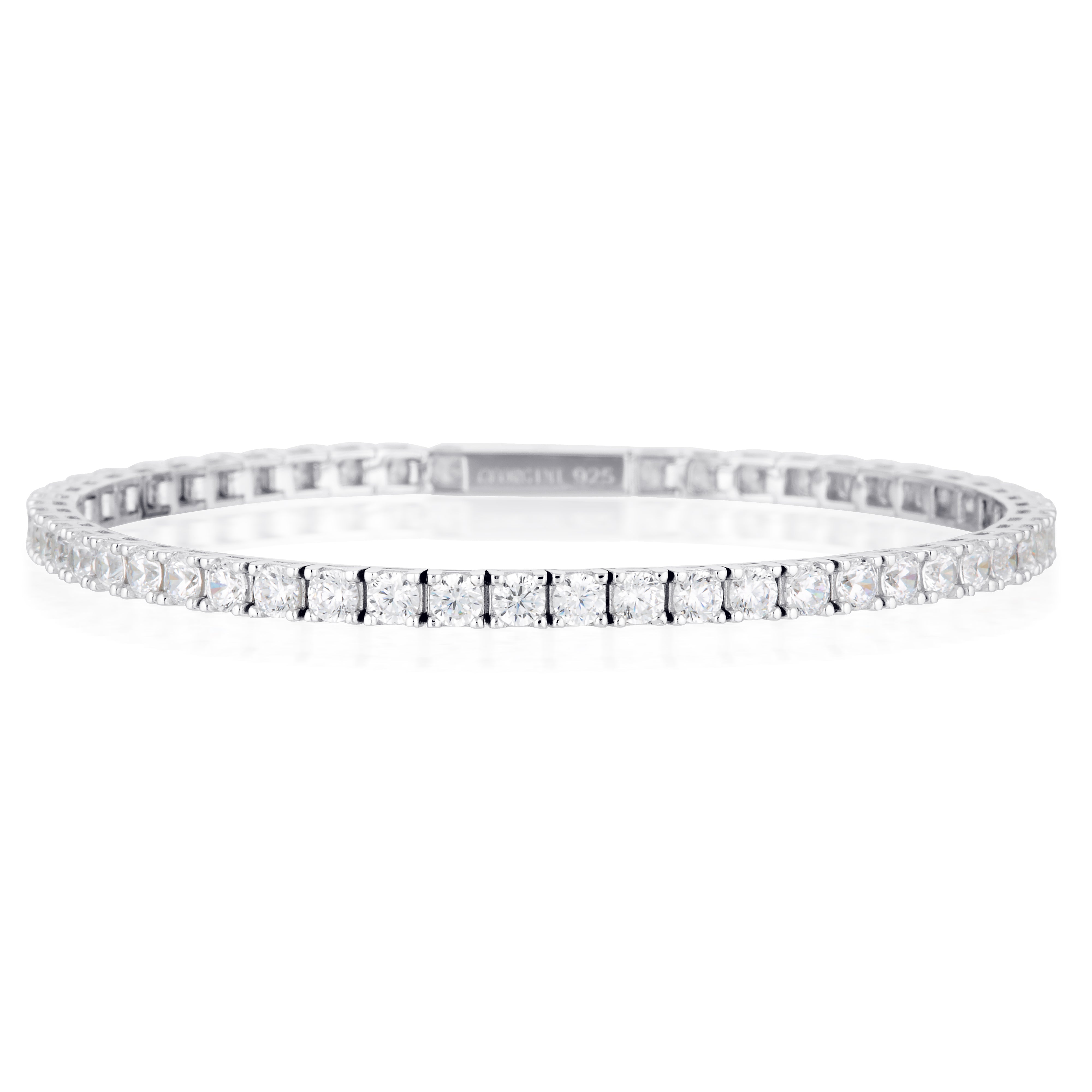 Georgini Selena 3Mm Tennis Bracelet Silver Small 16.5Cm