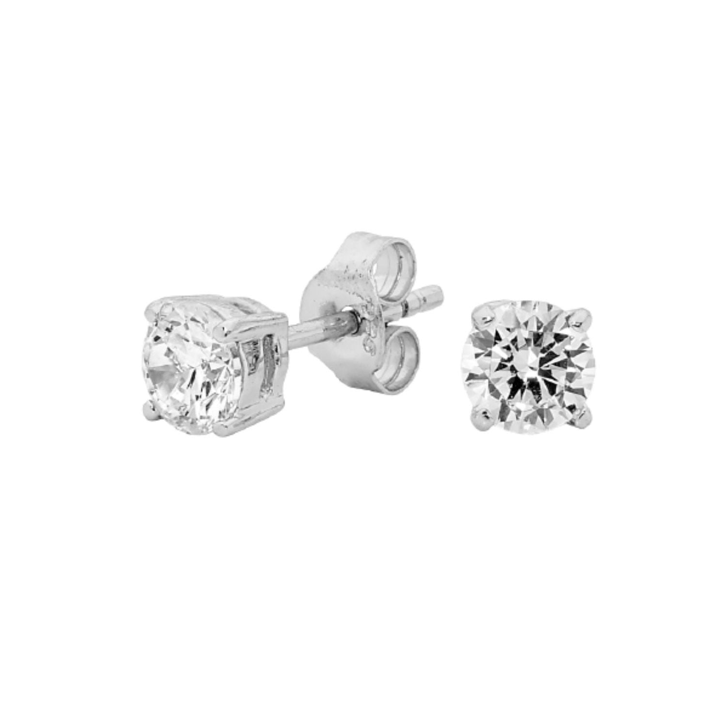 Georgini - Sterling Silver Cubic Zirconia Stud Earrings