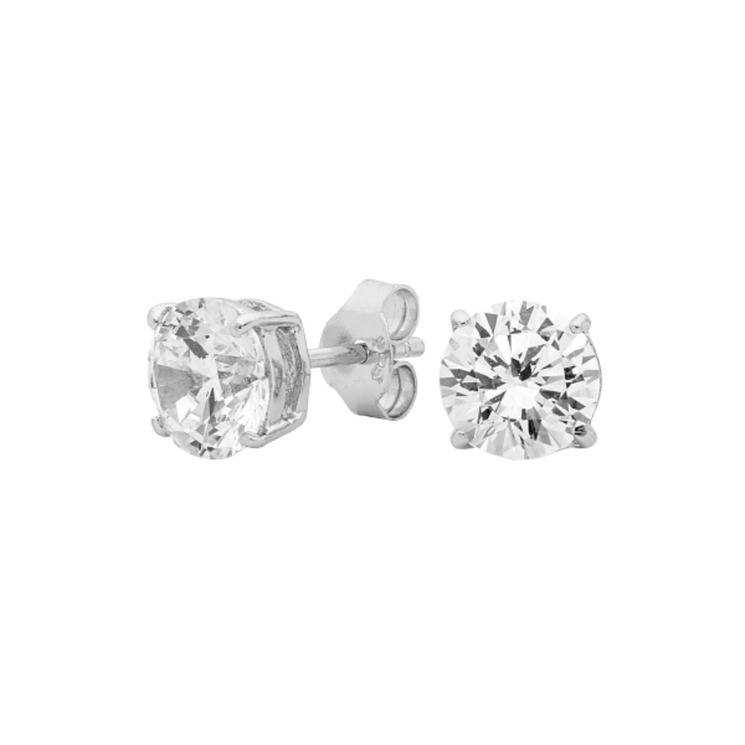 Georgini - Sterling Silver Cubic Zirconia Clear Stud Earrings