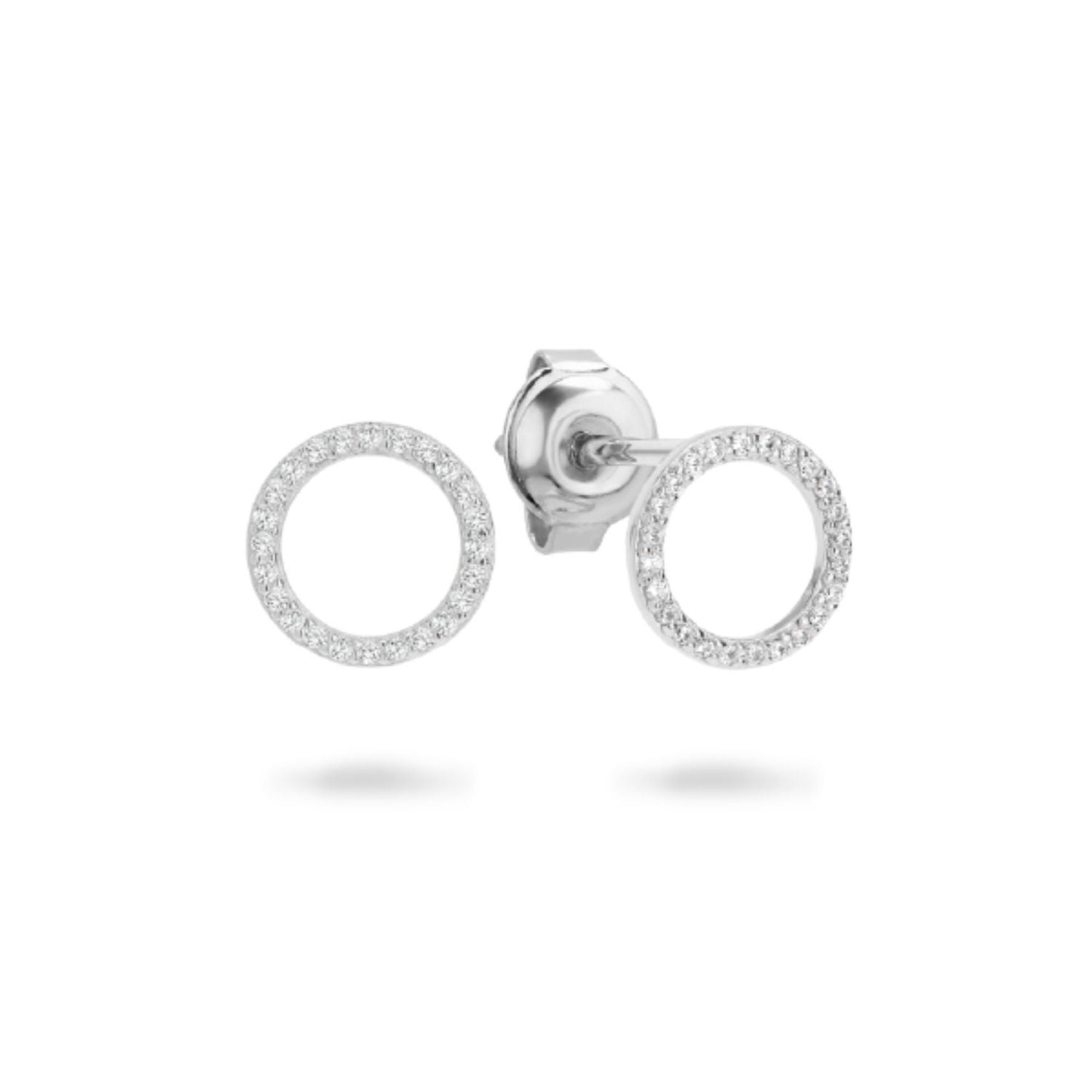 Georgini - Ara Sterling Silver Cubic Zirconia Stud Earrings