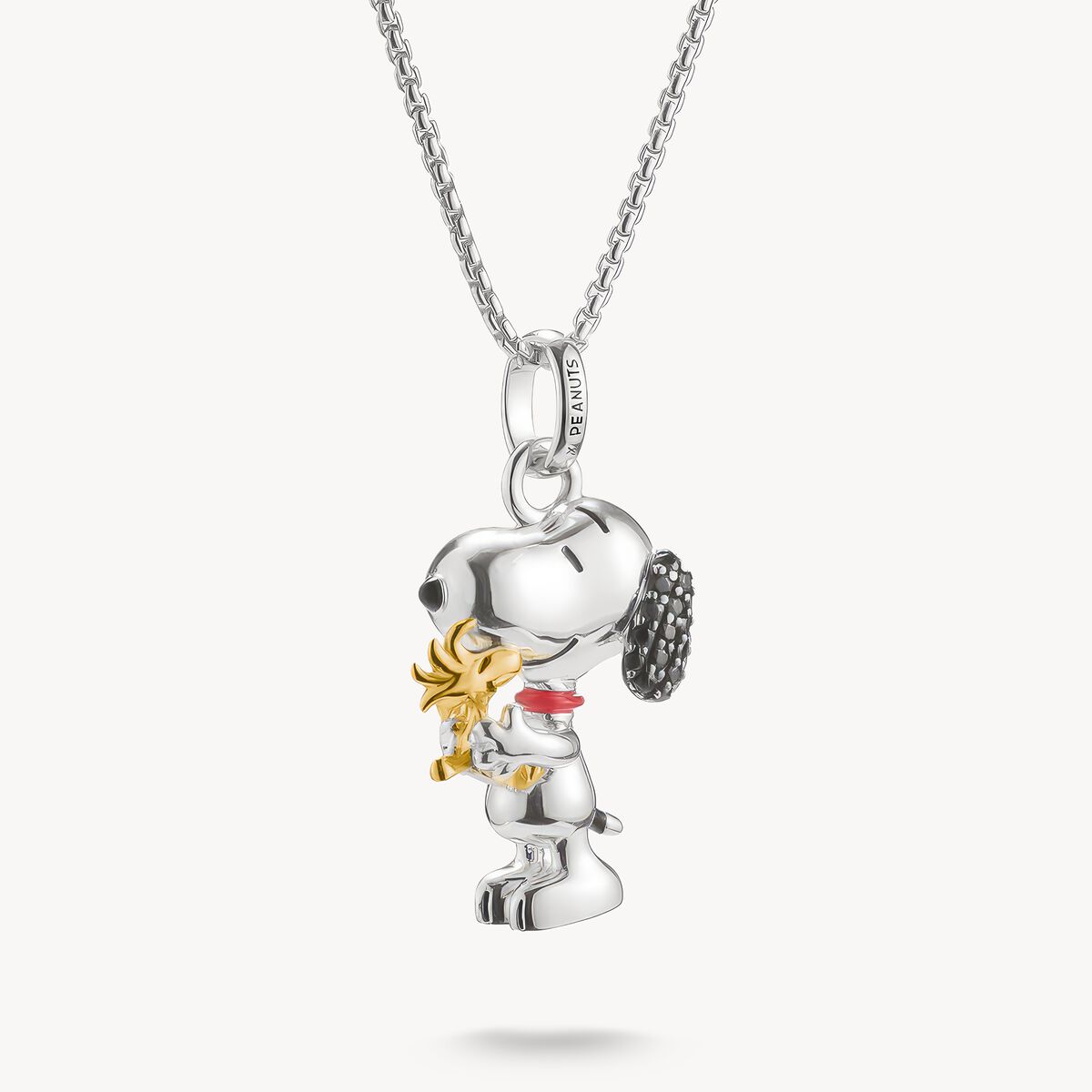 THOMAS SABO Snoopy & Woodstock Pavé PEANUTS Necklace