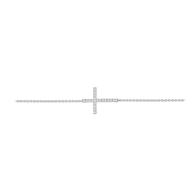 0.12ct Lab Grown Diamond Bracelet in 9ct White Gold