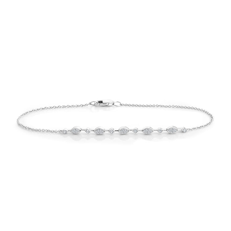 0.25ct Lab Grown Diamond Bracelet in 9ct White Gold
