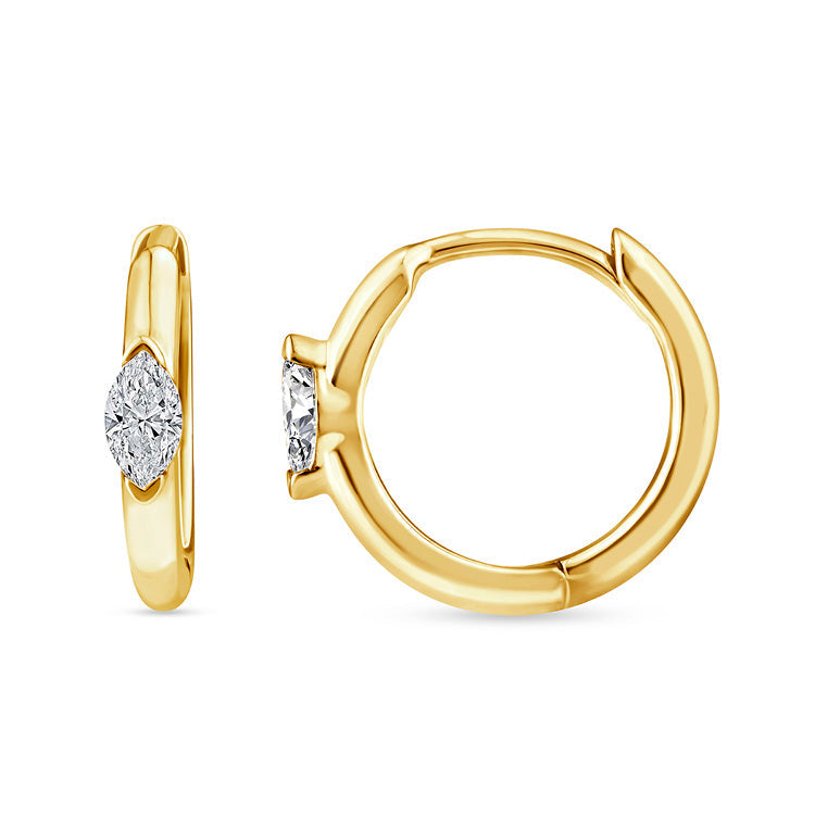 0.12ct Lab Grown Diamond Earrings in 9ct Yellow Gold