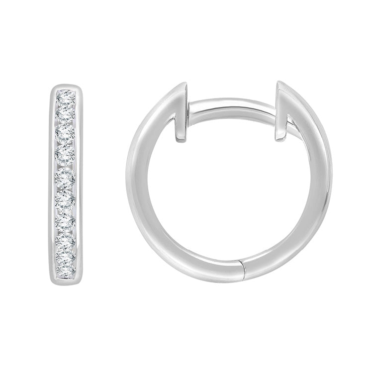 0.25ct Lab Grown Diamond Earrings in 9ct White Gold