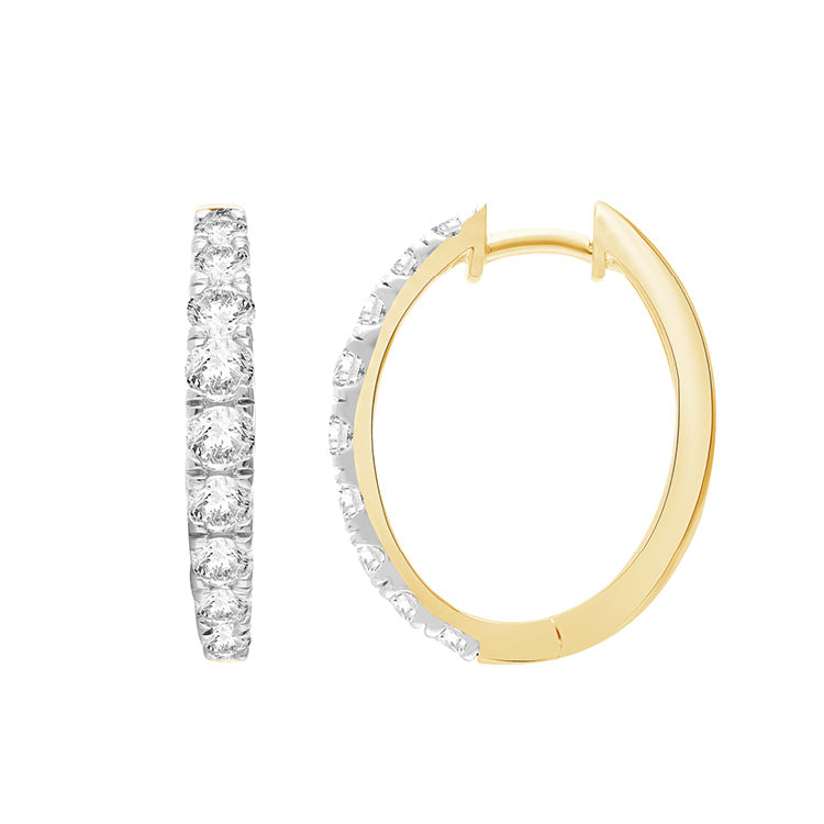 1.50ct Lab Grown Diamond Earrings in 9ct Yellow Gold