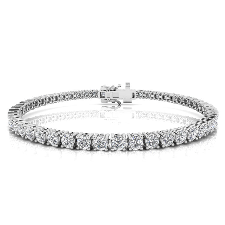 7.00ct Lab Grown Diamond Bracelet in 9ct White Gold
