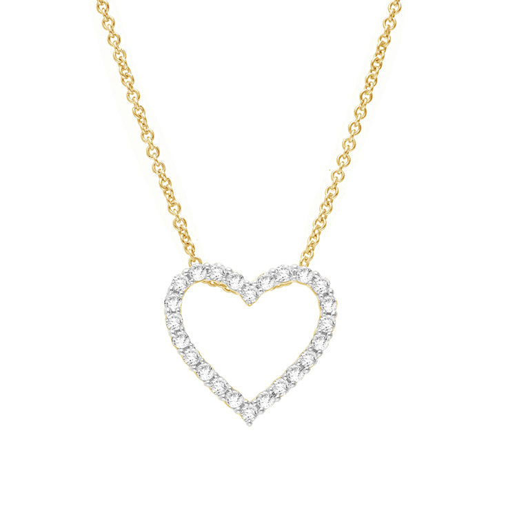 0.25ct Lab Grown Diamond Necklace in 9ct Yellow Gold
