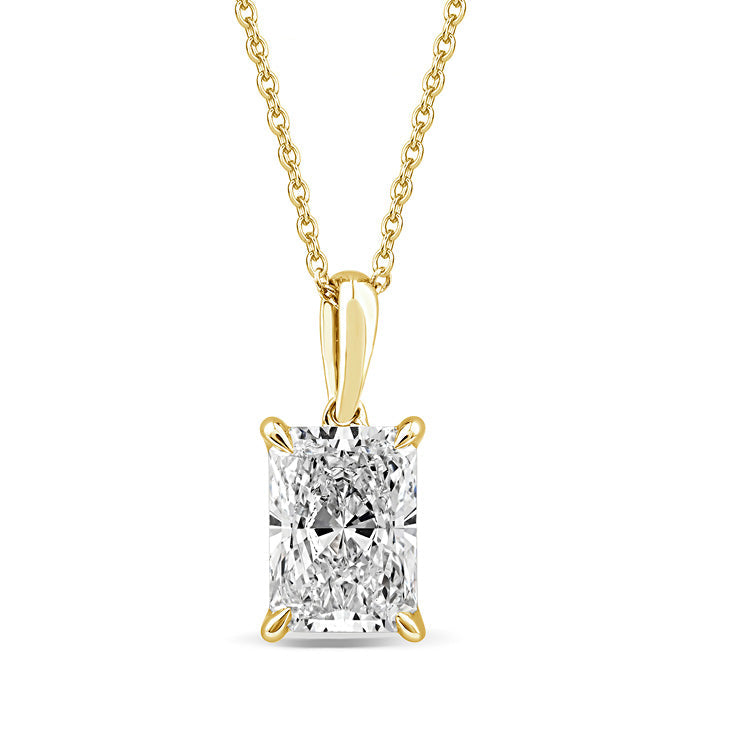 2.00ct Lab Grown Diamond Necklace in 9ct Yellow Gold