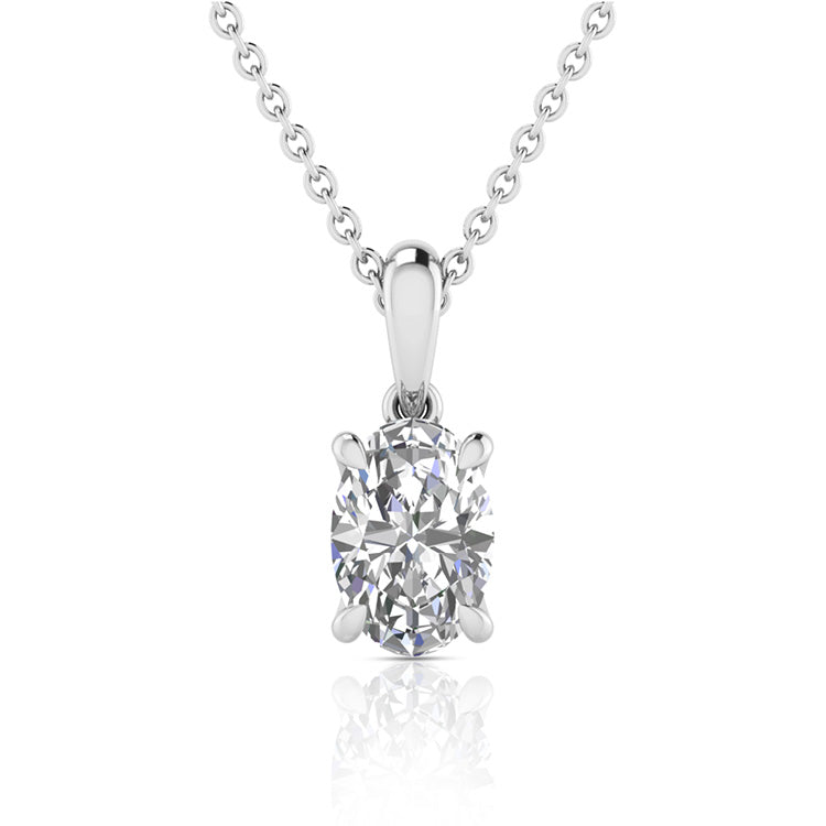 0.50ct Lab Grown Diamond Necklace in 9ct White Gold