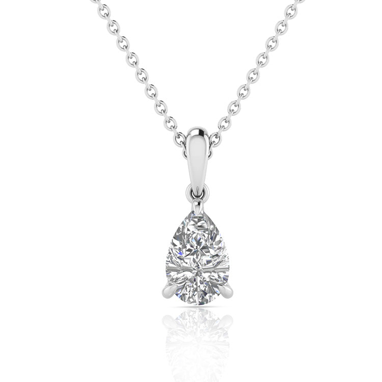 1.00ct Lab Grown Diamond Necklace in 9ct White Gold