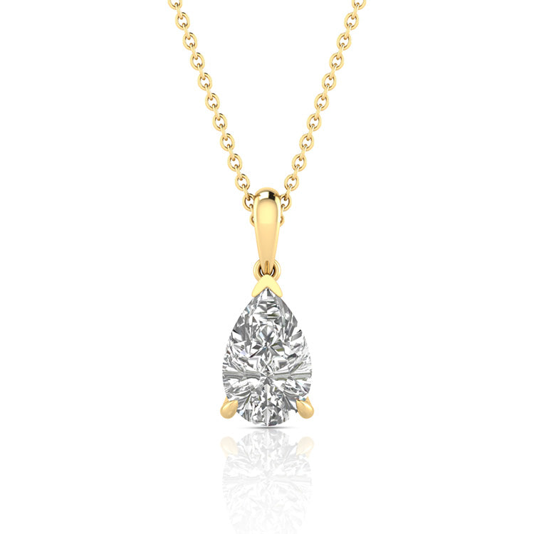 2.00ct Lab Grown Diamond Necklace in 9ct Yellow Gold