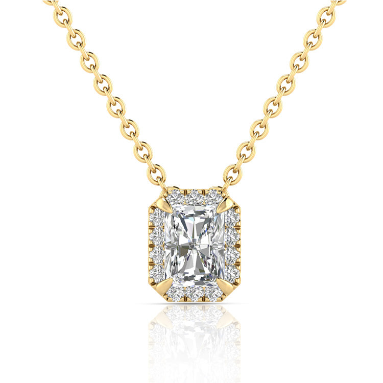 0.55ct Lab Grown Diamond Necklace in 9ct Yellow Gold