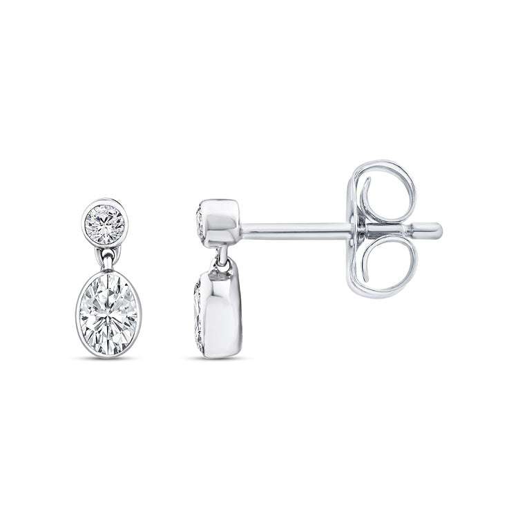 0.33ct Lab Grown Diamond Earrings in 9ct White Gold