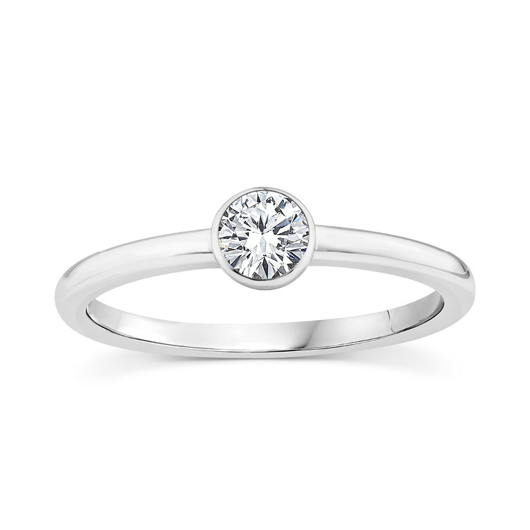 0.25ct Lab Grown Diamond Ring in 9ct White Gold