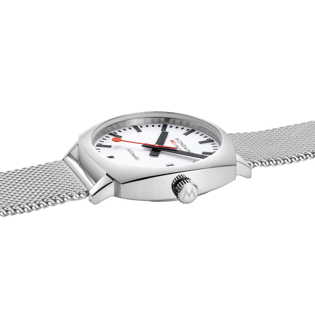 Mondaine Cushion Automatic Stainless Steel Watch - MSL.3961B.SM