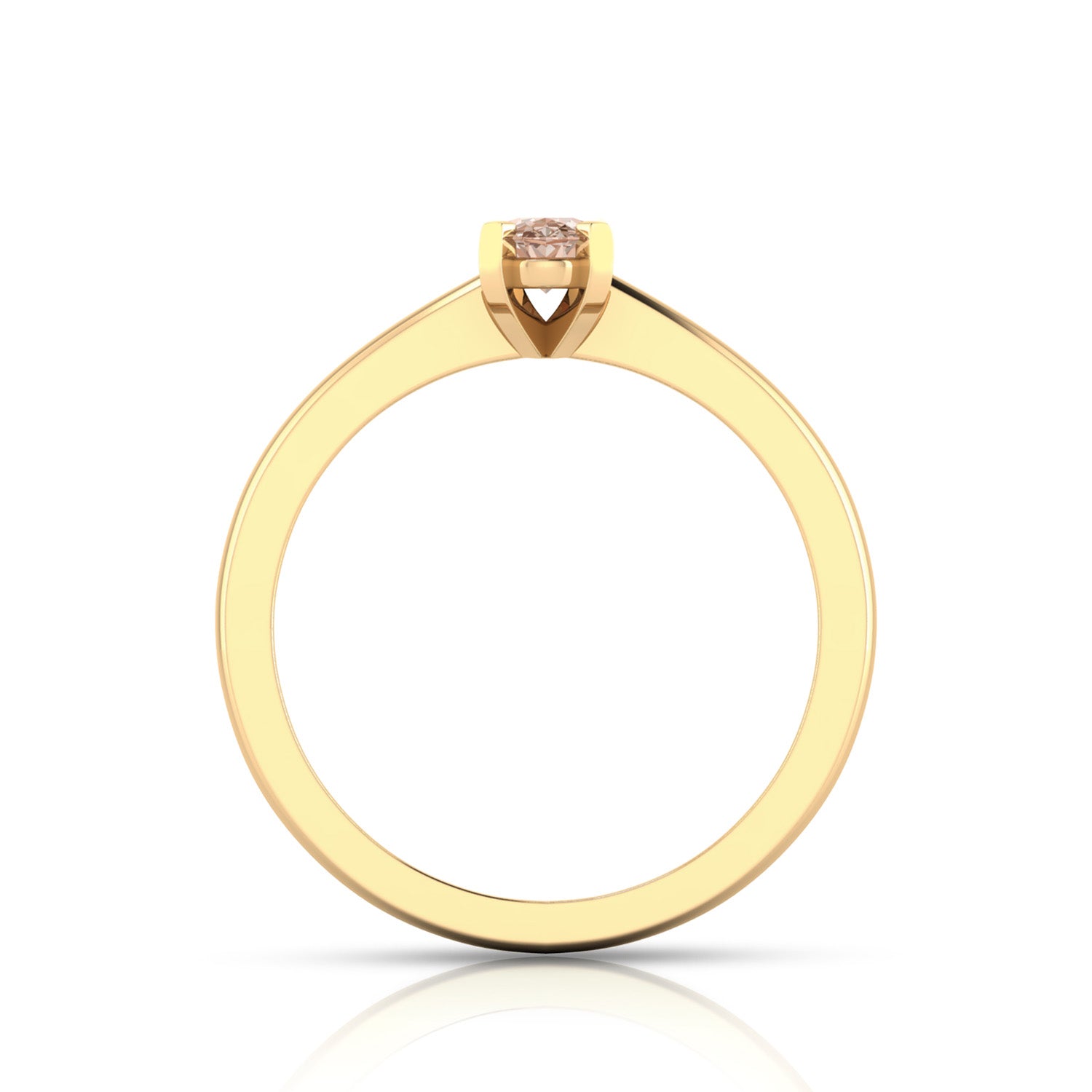 Morganite Ring in 9ct Yellow Gold