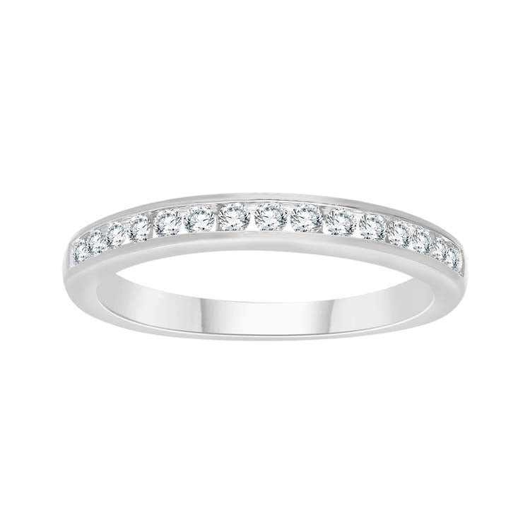 0.25ct Diamond Channel Set Band in 9ct White Gold