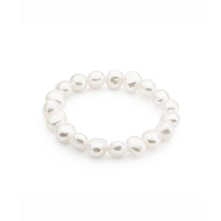 White Freshwater Pearl Bracelet