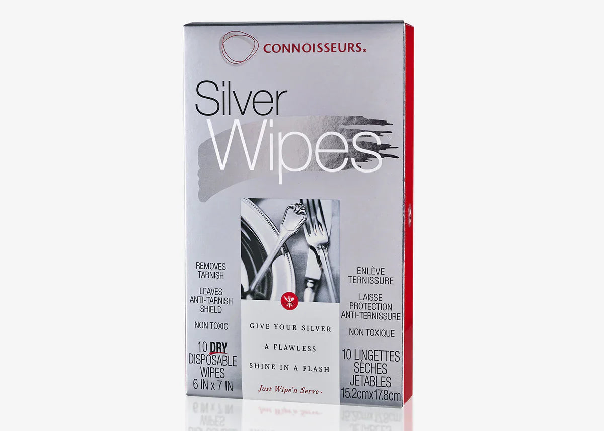 Connoisseurs 10 Dry Silver Wipes
