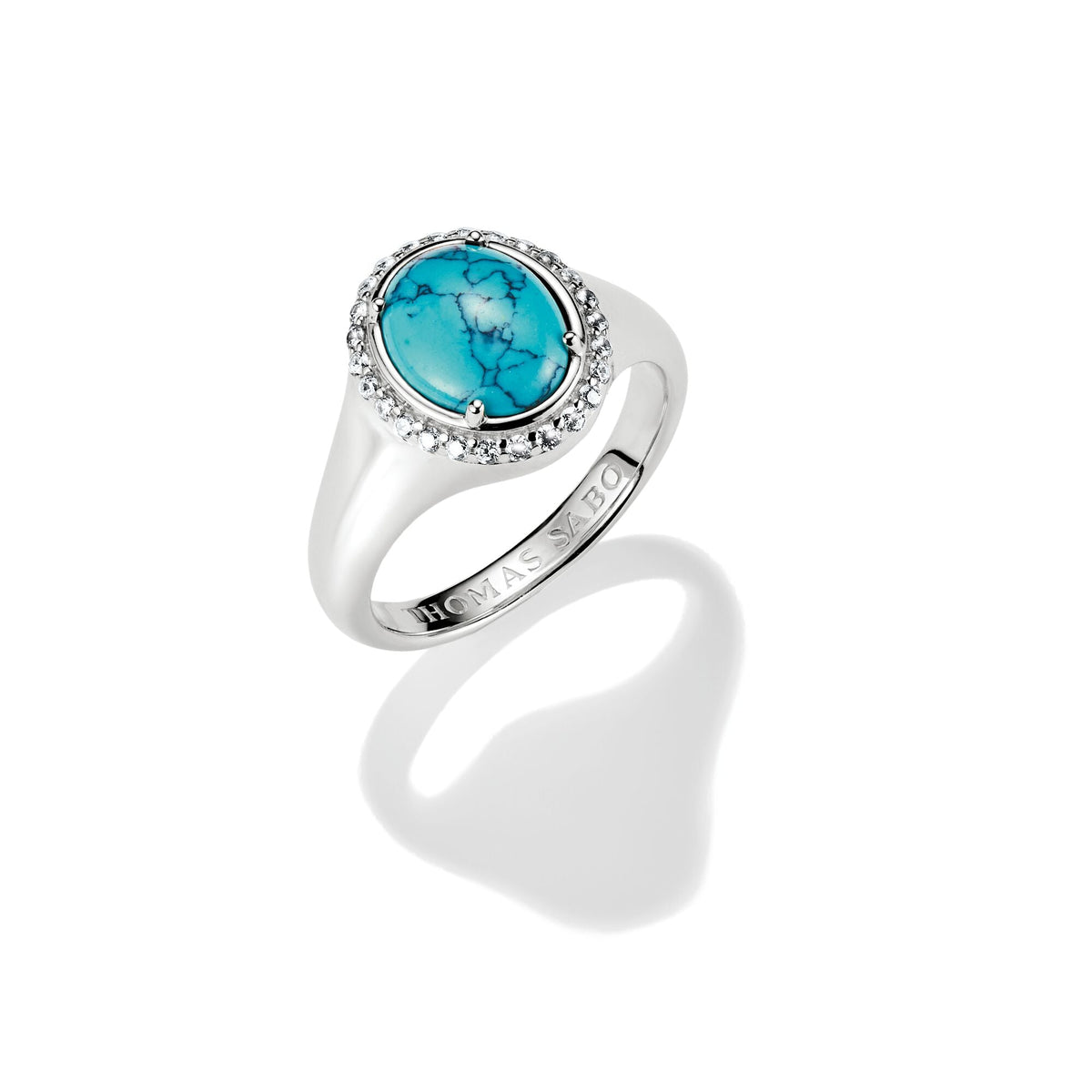 THOMAS SABO Round Turquoise Ring