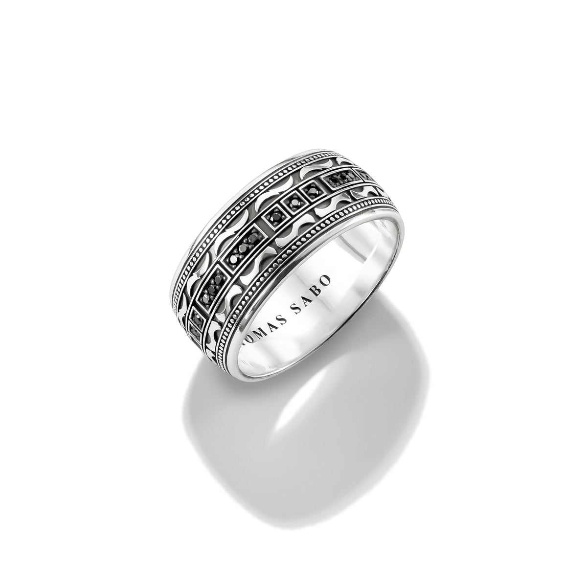 THOMAS SABO Wide Band Ring with Zirconia