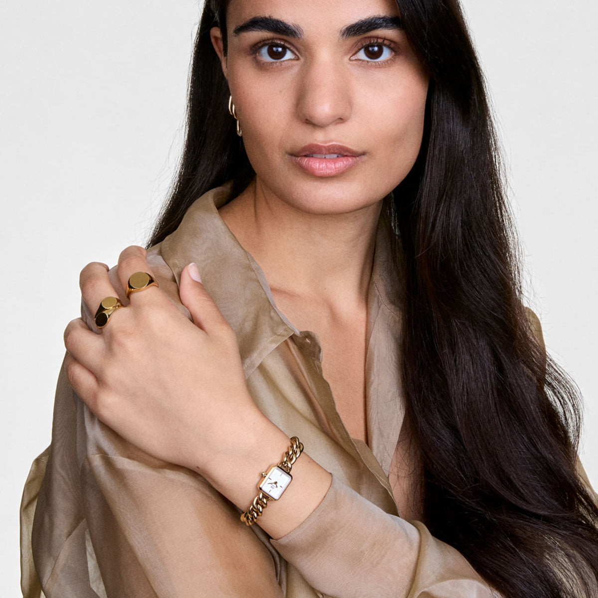 Daniel Wellington Jolie Chain Gold Watch