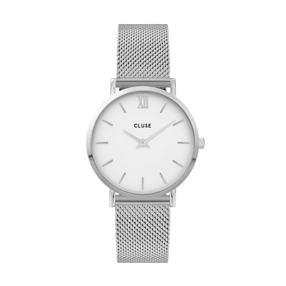 CLUSE Minuit Mesh Silver/White CW0101203002