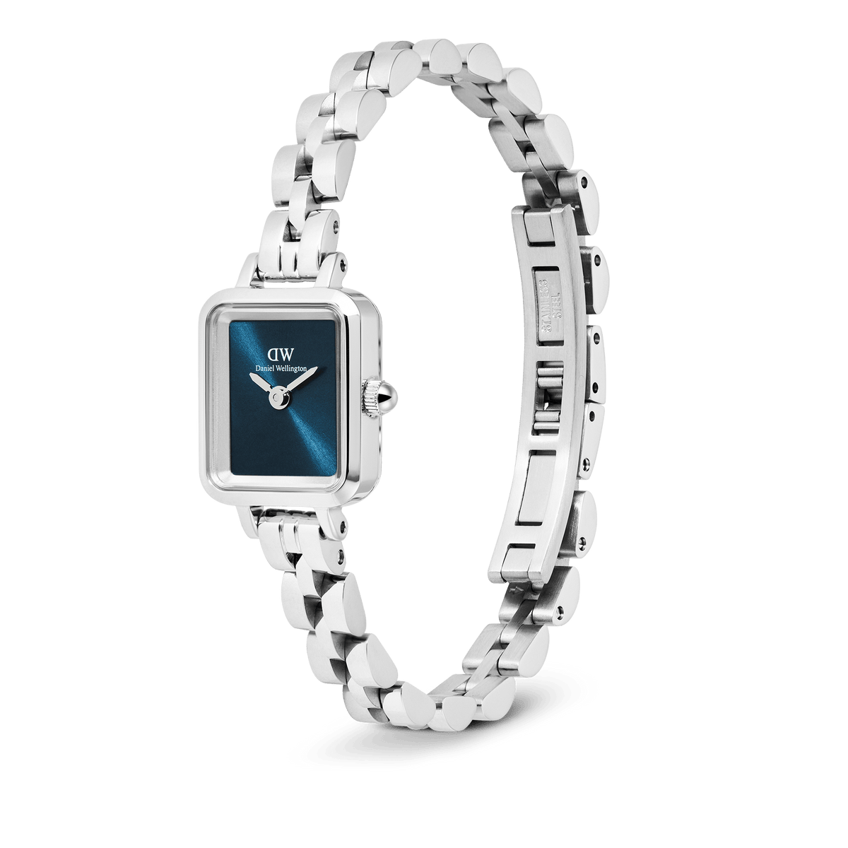 Daniel Wellington Quadro Mini Arch 3-link Arctic Sunray Silver
