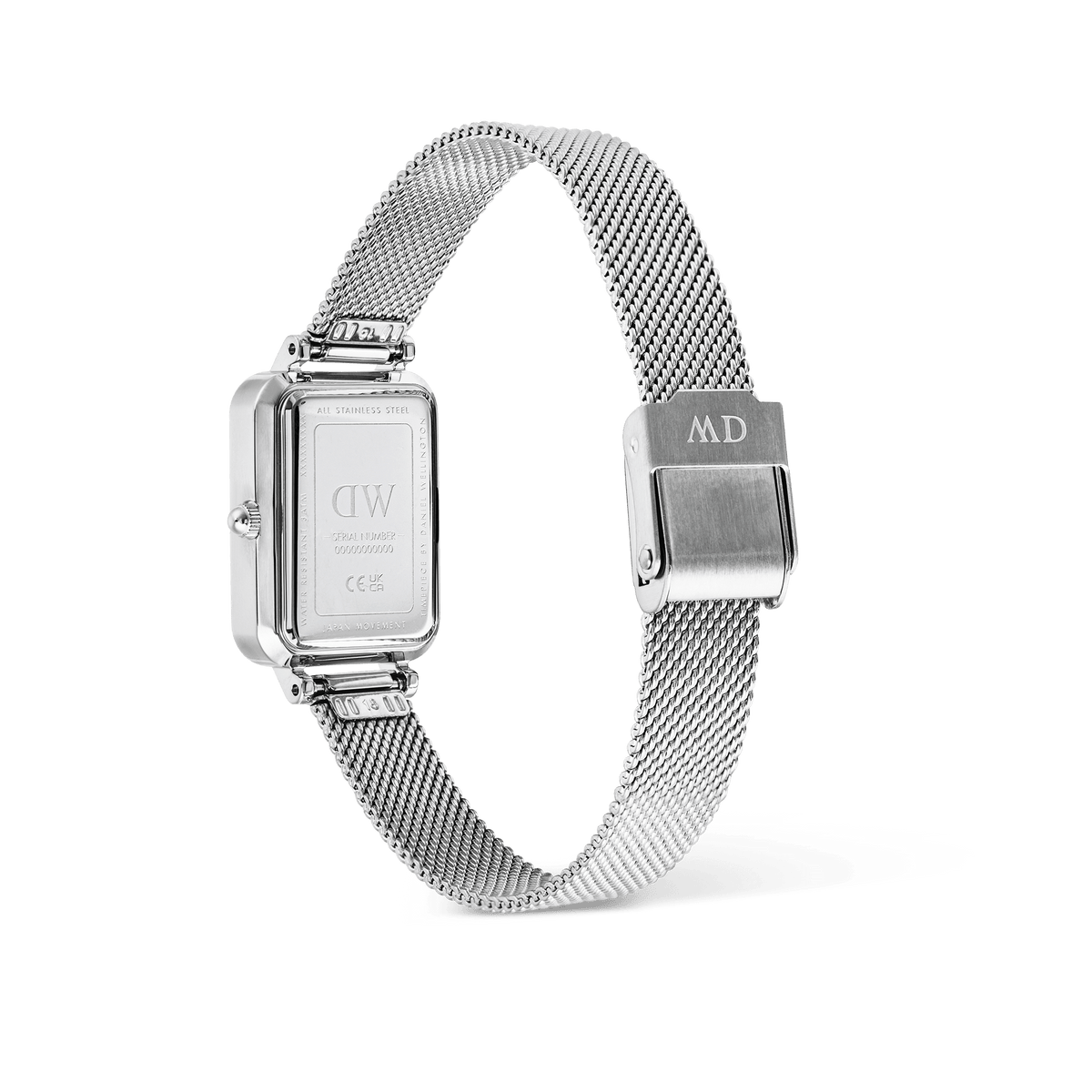 Daniel Wellington Quadro Sterling  Roman Numerals Date