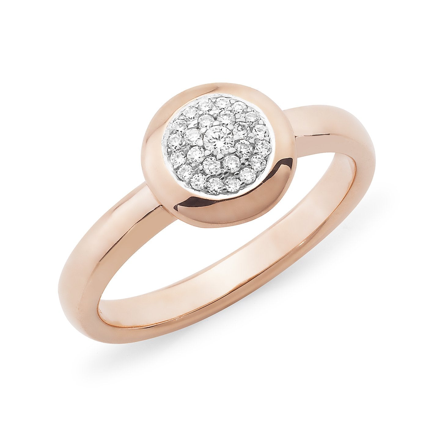 0.14ct Diamond Pave Dress Ring in 9ct Rose Gold