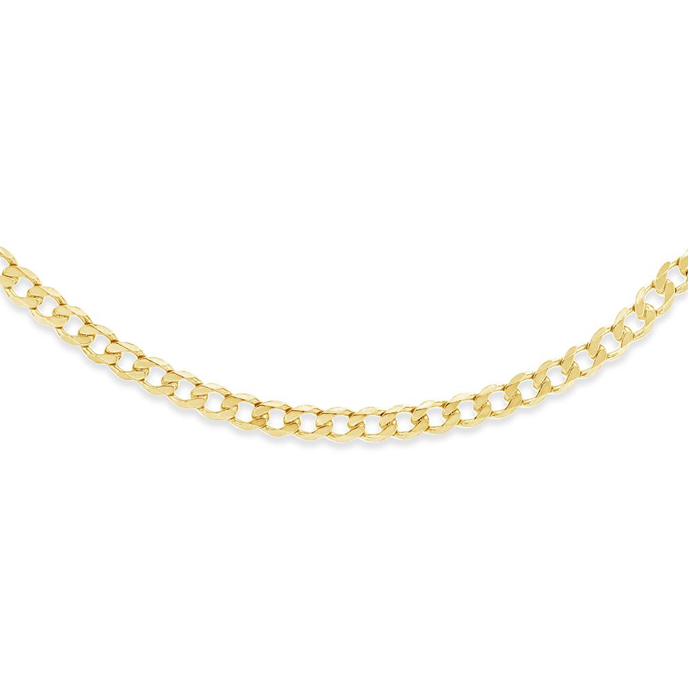 Mens gold store curb chain necklace